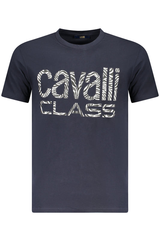 CAVALLI CLASS T-SHIRT MANICHE CORTE UOMO BLU TAGLIA = L
