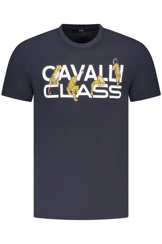 CAVALLI CLASS T-SHIRT MANICHE CORTE UOMO BLU TAGLIA = L