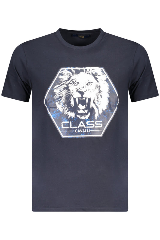 CAVALLI CLASS T-SHIRT MANICHE CORTE UOMO BLU TAGLIA = XL