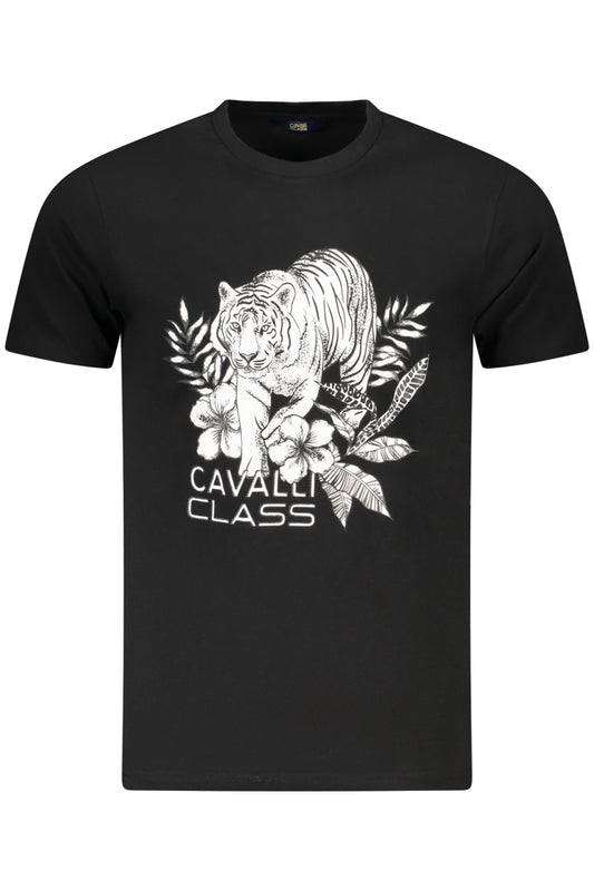 CAVALLI CLASS T-SHIRT MANICHE CORTE UOMO NERO TAGLIA = XL