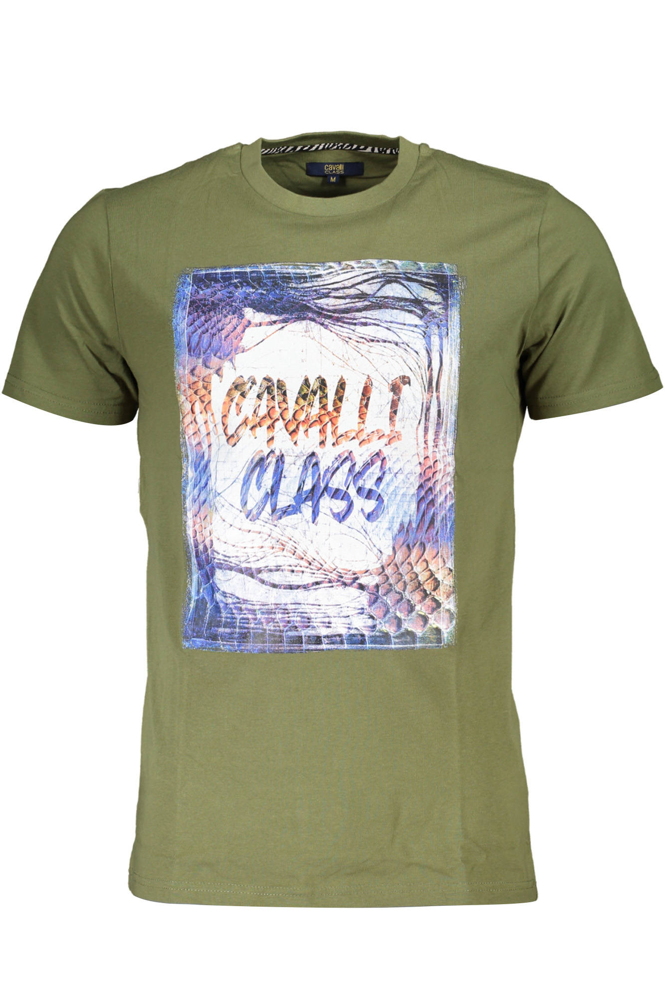 CAVALLI CLASS T-SHIRT MANICHE LUNGHET-SHIRT MANIC UOMO VERDE TAGLIA = M
