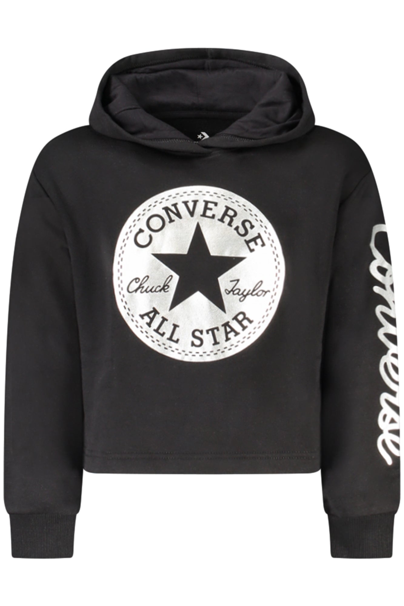 CONVERSE FELPA SENZA ZIP BAMBINA NERO TAGLIA = 6A