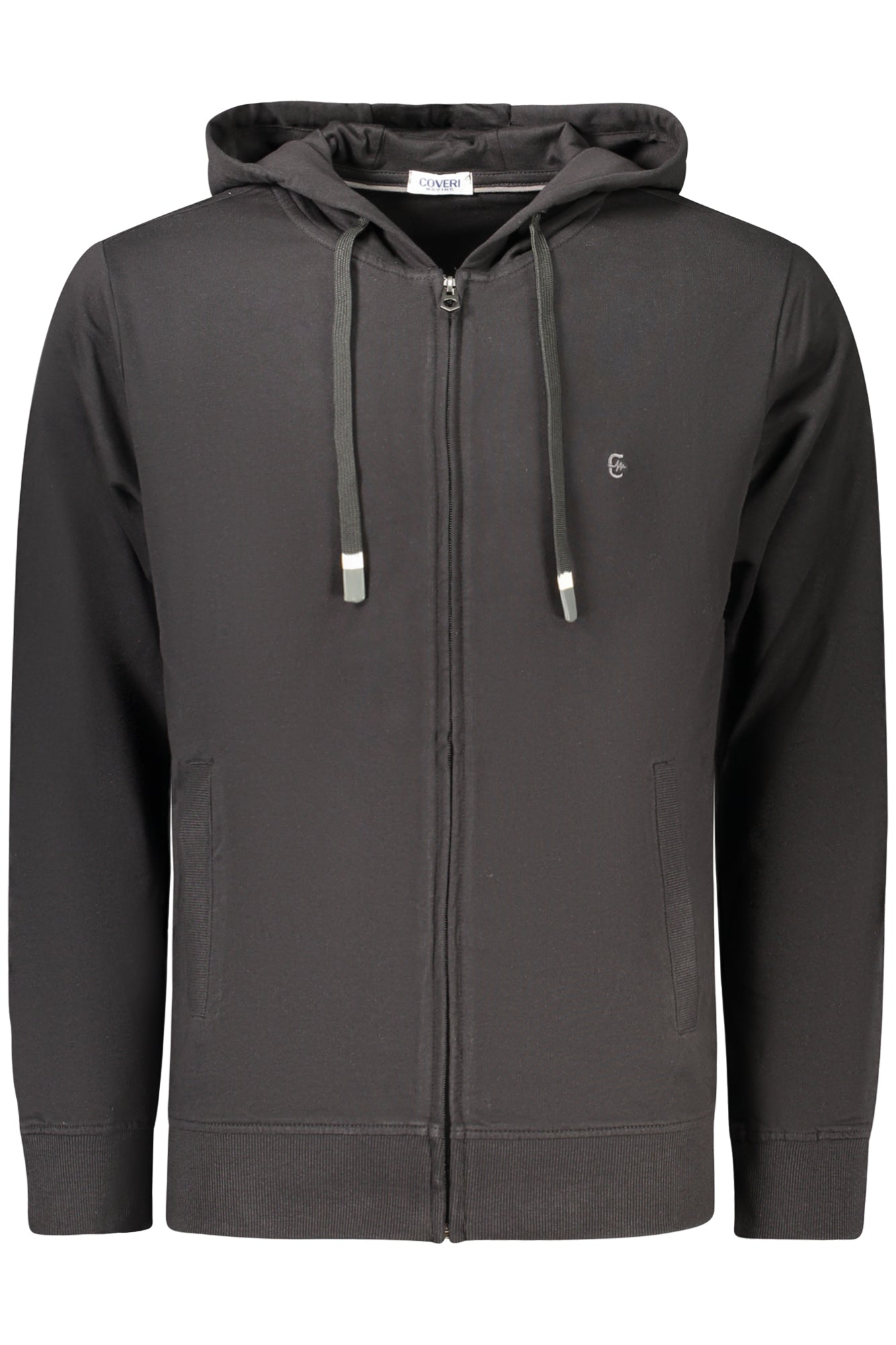 COVERI MOVING FELPA CON ZIP UOMO NERO TAGLIA = L