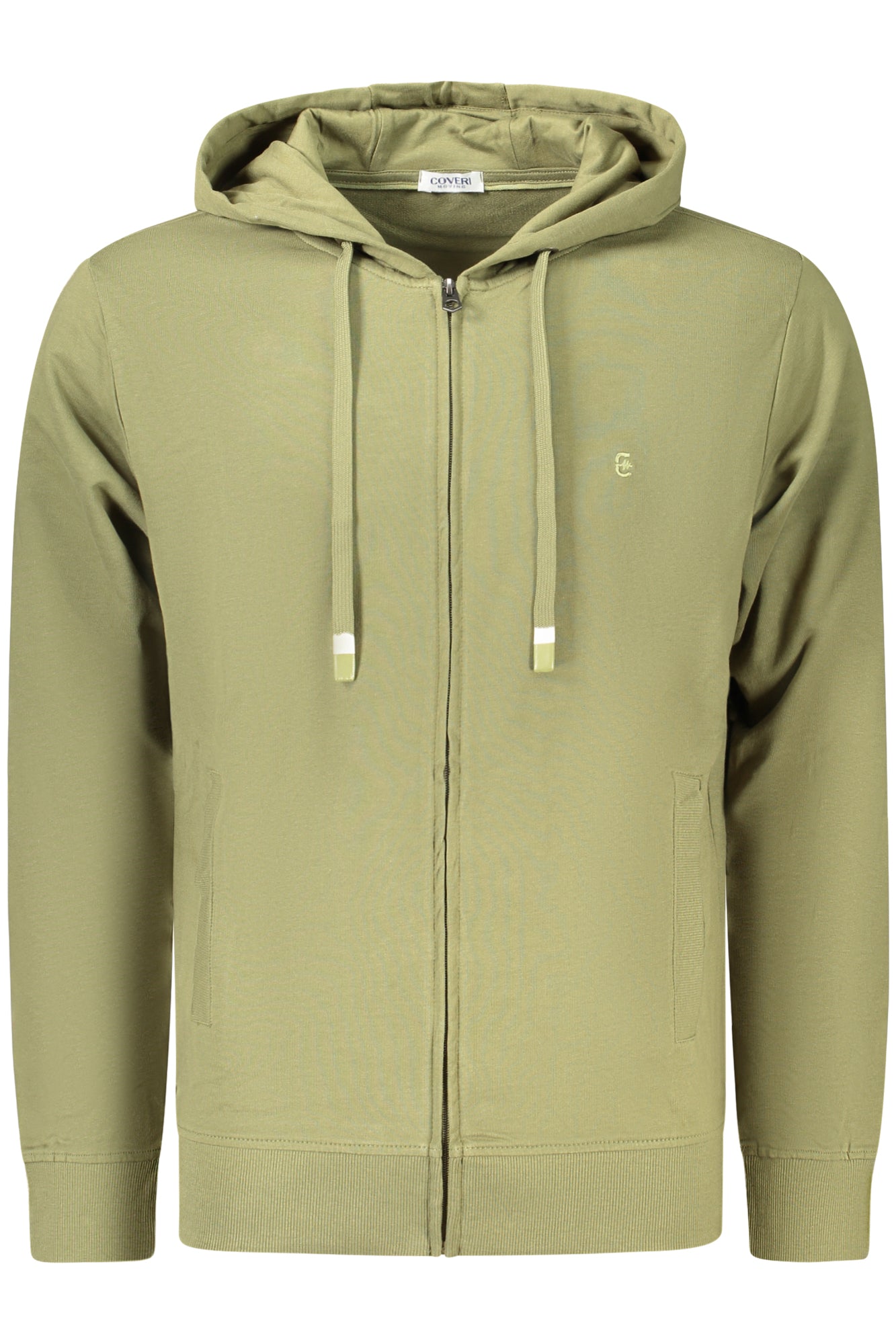 COVERI MOVING FELPA CON ZIP UOMO VERDE TAGLIA = XL