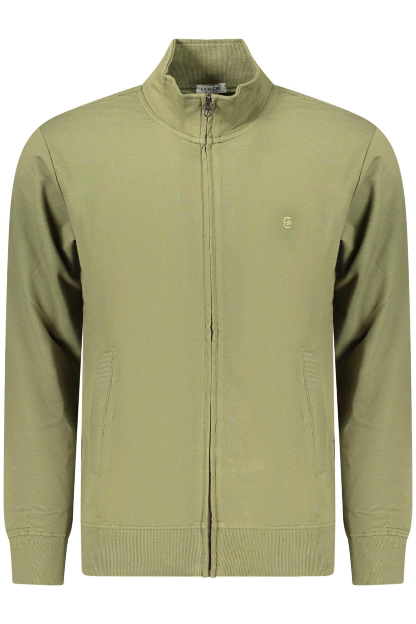 COVERI MOVING FELPA CON ZIP UOMO VERDE TAGLIA = 2XL