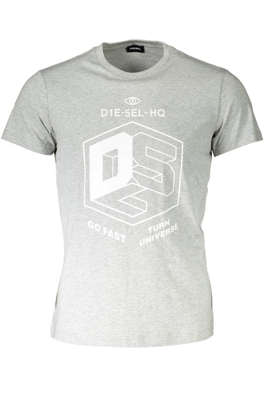 DIESEL T-SHIRT MANICHE CORTE UOMO GRIGIO TAGLIA = XL