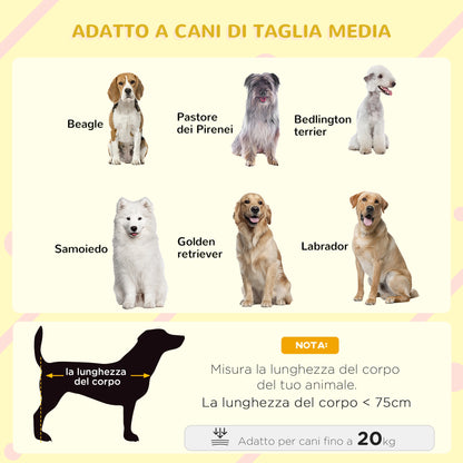 Cuccia per Cani Taglia Media da Esterno con Tetto Apribile in Legno, 101x66.5x70.5 cm, Grigio