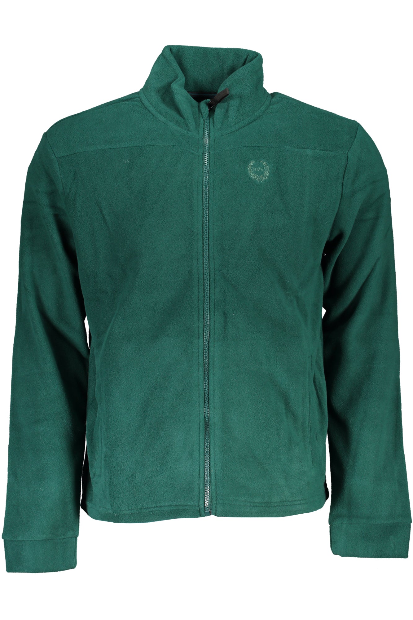 GIAN MARCO VENTURI FELPA CON ZIP UOMO VERDE TAGLIA = M