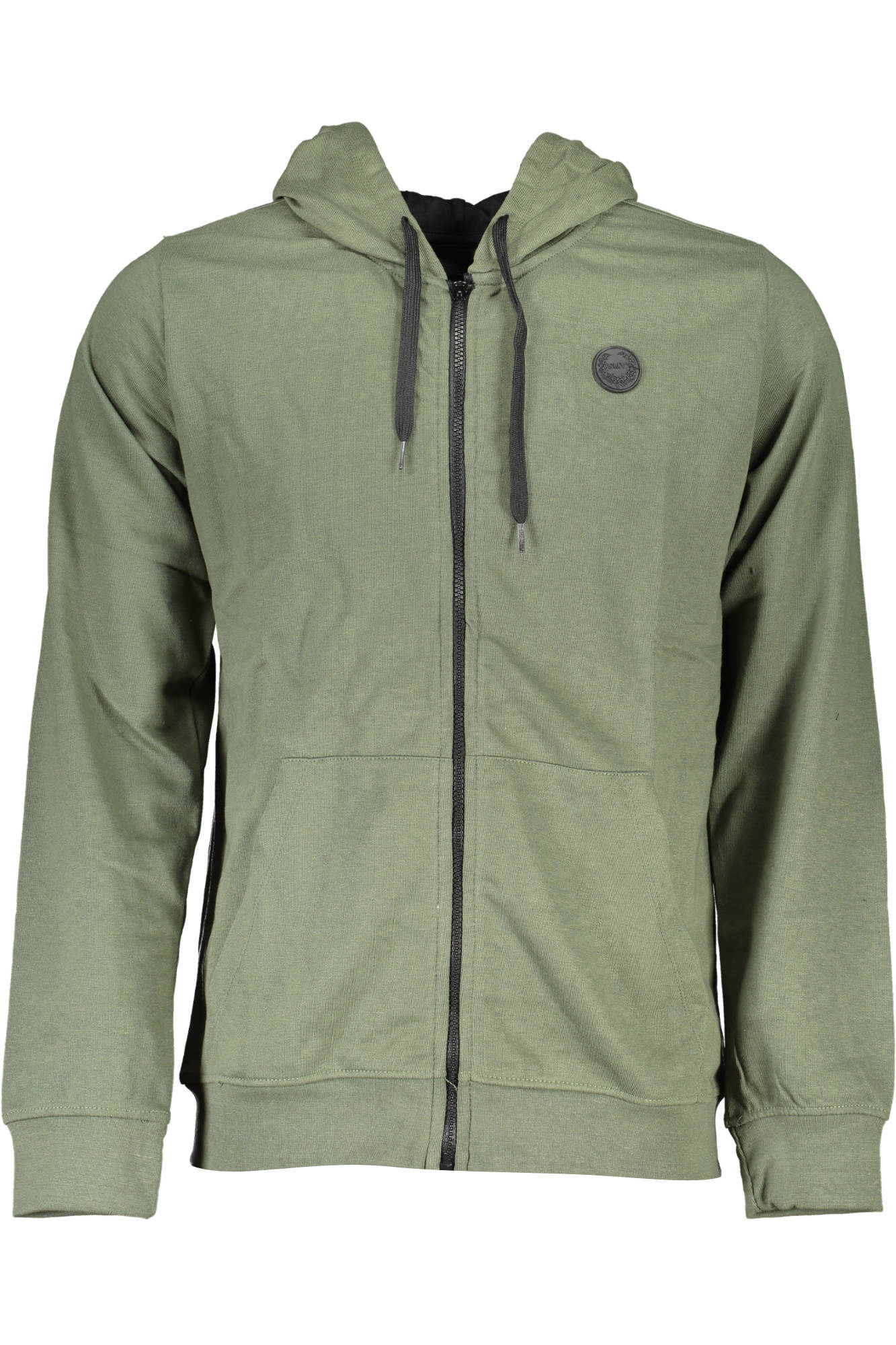GIAN MARCO VENTURI FELPA CON ZIP UOMO VERDE TAGLIA = 2XL
