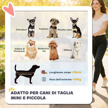 Passeggino per Cani Pieghevole con Copertura Antipioggia, Ruote Girevoli e Cuscino Lavabile, Blu