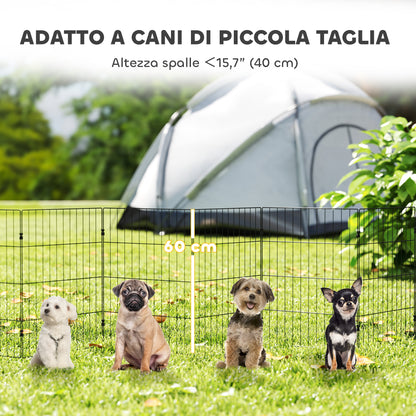 Recinto per Cani Recinto Espandibile Pieghevole, 50x60 cm, Nero