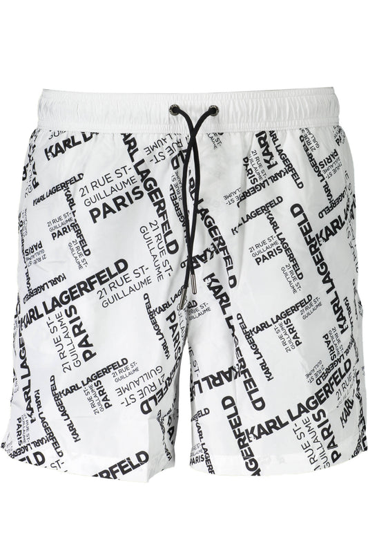 KARL LAGERFELD BEACHWEAR COSTUME PARTE SOTTO UOMO BIANCO TAGLIA = S