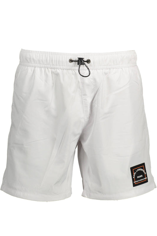 KARL LAGERFELD BEACHWEAR COSTUME PARTE SOTTO UOMO BIANCO TAGLIA = S