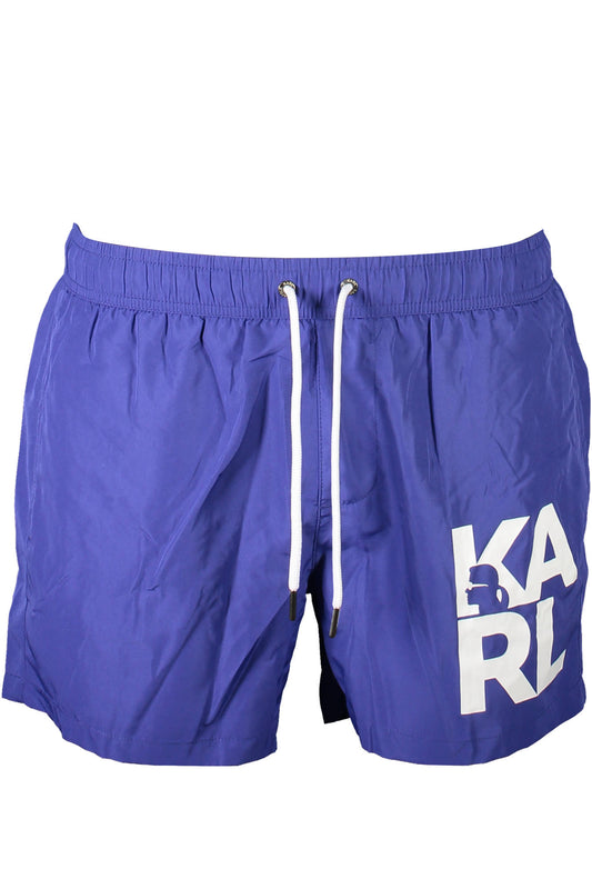 KARL LAGERFELD BEACHWEAR COSTUME PARTE SOTTO UOMO BLU TAGLIA = S