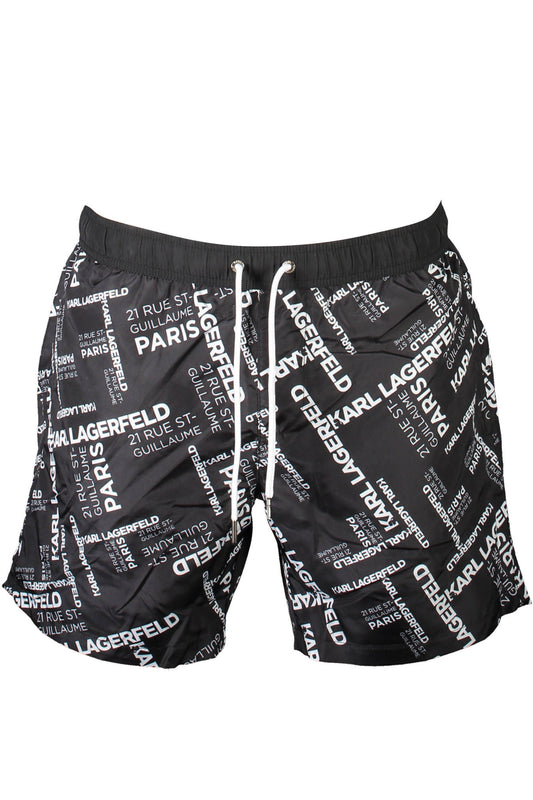 KARL LAGERFELD BEACHWEAR COSTUME PARTE SOTTO UOMO NERO TAGLIA = S