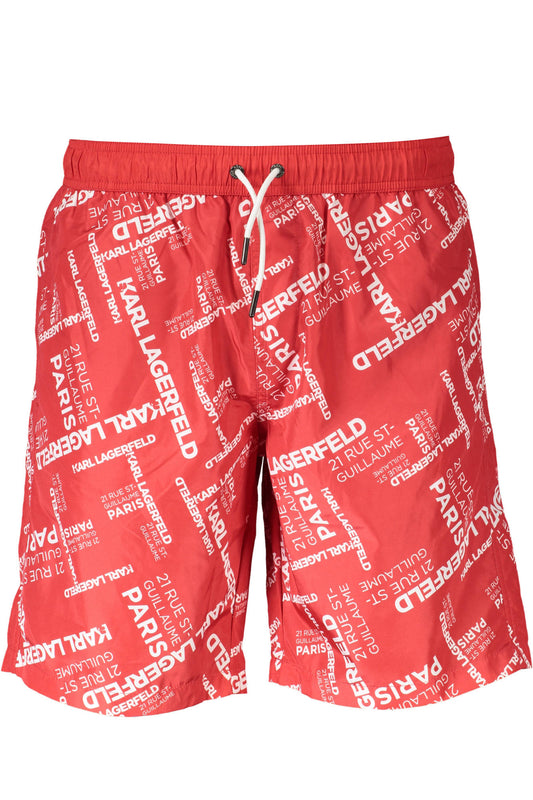 KARL LAGERFELD BEACHWEAR COSTUME PARTE SOTTO UOMO ROSSO TAGLIA = M