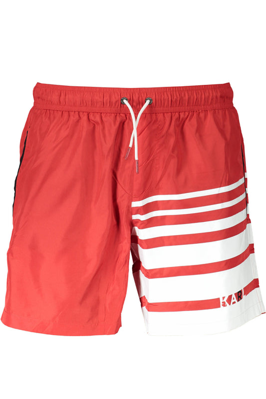 KARL LAGERFELD BEACHWEAR COSTUME PARTE SOTTO UOMO ROSSO TAGLIA = S