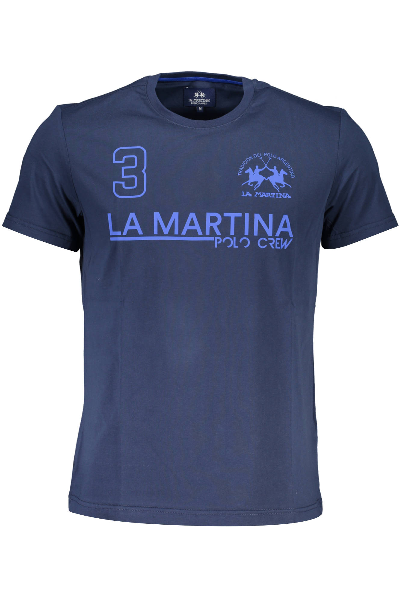 LA MARTINA T-SHIRT MANICHE LUNGHE UOMO BLU TAGLIA = L
