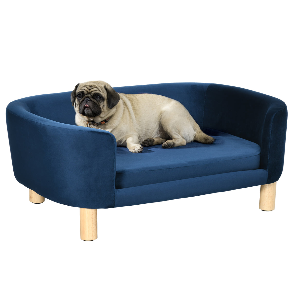 Cuccia per Cani da Interni, Divano per Gatti o Cani di Taglia Piccola Max. 10kg, Blu