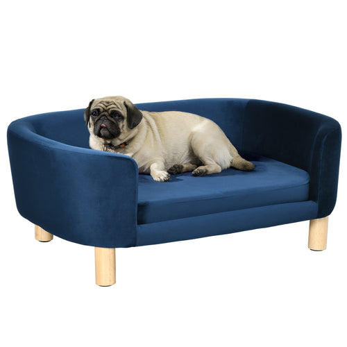 Cuccia per Cani da Interni, Divano per Gatti o Cani di Taglia Piccola Max. 10kg, Blu
