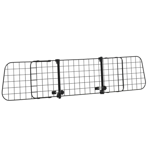 Divisorio Auto per Cani, Barriera Regolabile Universale, 91-152 x 30 cm, Nero