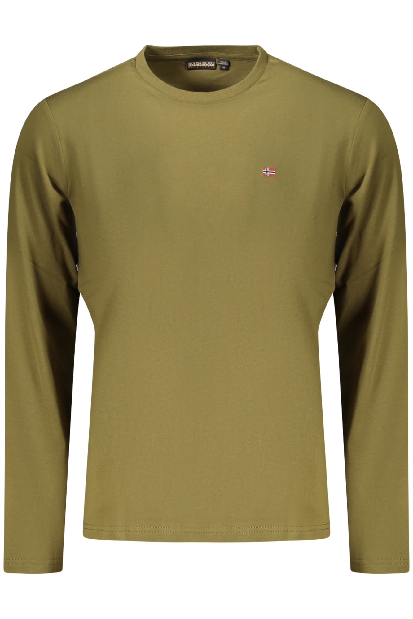 NAPAPIJRI T-SHIRT MANICHE LUNGHE UOMO VERDE TAGLIA = S