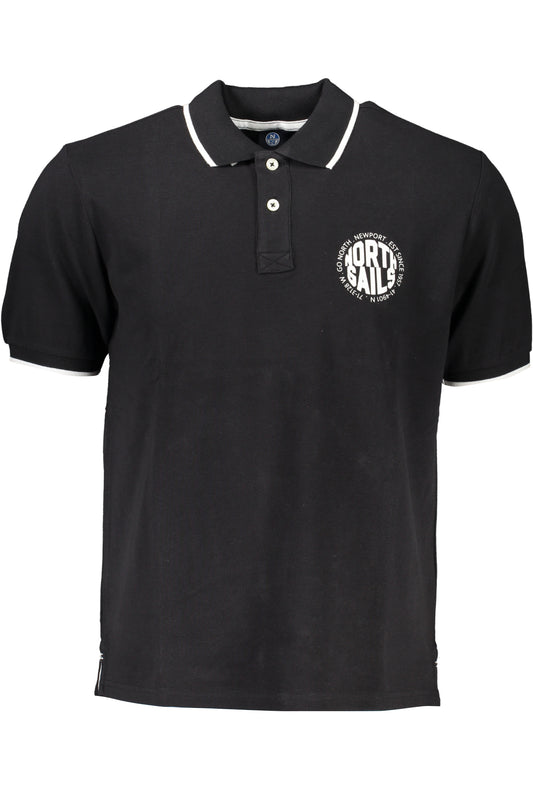 NORTH SAILS POLO MANICHE CORTE UOMO NERO TAGLIA = M