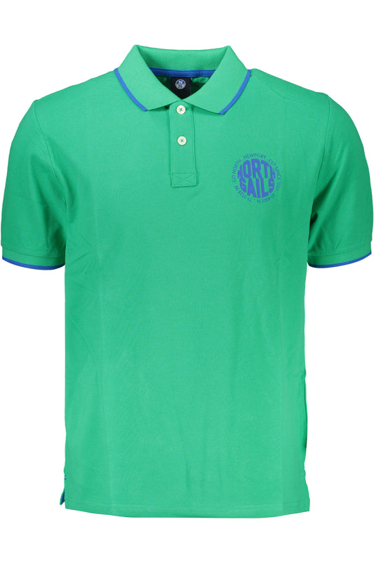 NORTH SAILS POLO MANICHE CORTE UOMO VERDE TAGLIA = M
