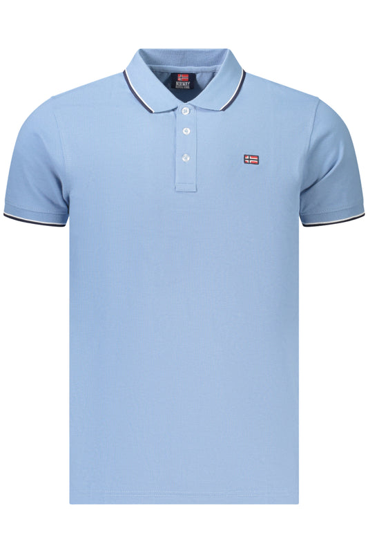 NORWAY 1963 POLO MANICHE CORTE UOMO AZZURRO TAGLIA = XL