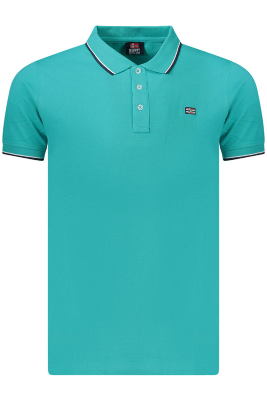 NORWAY 1963 POLO MANICHE CORTE UOMO AZZURRO TAGLIA = XL