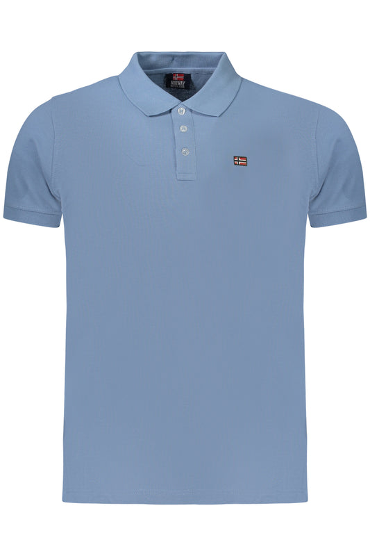 NORWAY 1963 POLO MANICHE CORTE UOMO AZZURRO TAGLIA = M