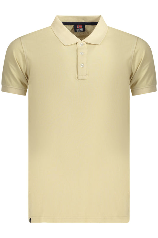 NORWAY 1963 POLO MANICHE CORTE UOMO BEIGE TAGLIA = L