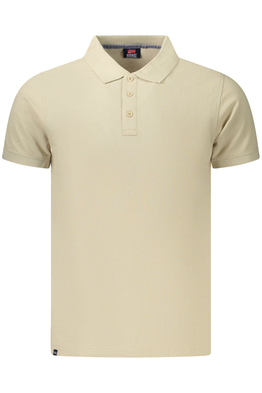 NORWAY 1963 POLO MANICHE CORTE UOMO BEIGE TAGLIA = XL