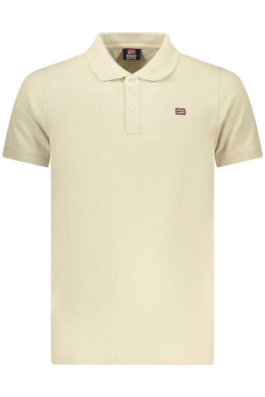 NORWAY 1963 POLO MANICHE CORTE UOMO BEIGE TAGLIA = XL