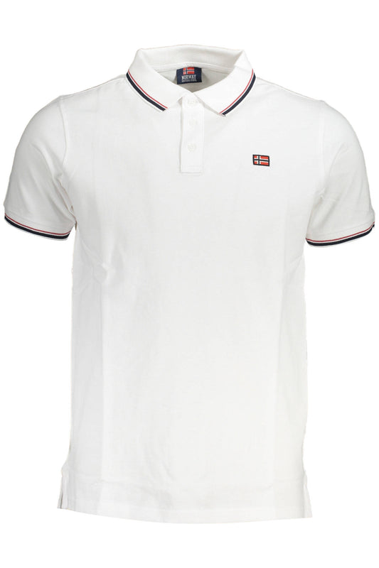 NORWAY 1963 POLO MANICHE CORTE UOMO BIANCO TAGLIA = 3XL