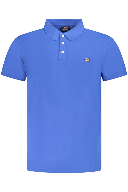 NORWAY 1963 POLO MANICHE CORTE UOMO BLU TAGLIA = 2XL