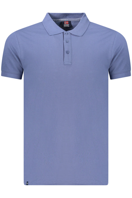 NORWAY 1963 POLO MANICHE CORTE UOMO BLU TAGLIA = L