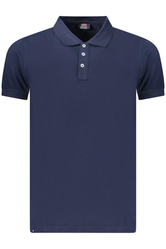 NORWAY 1963 POLO MANICHE CORTE UOMO BLU TAGLIA = S