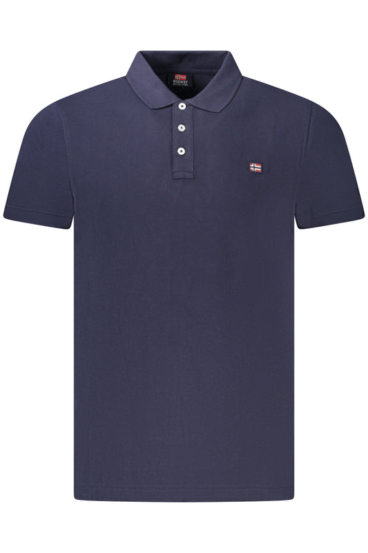NORWAY 1963 POLO MANICHE CORTE UOMO BLU TAGLIA = L