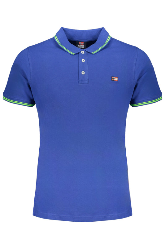NORWAY 1963 POLO MANICHE CORTE UOMO BLU TAGLIA = L