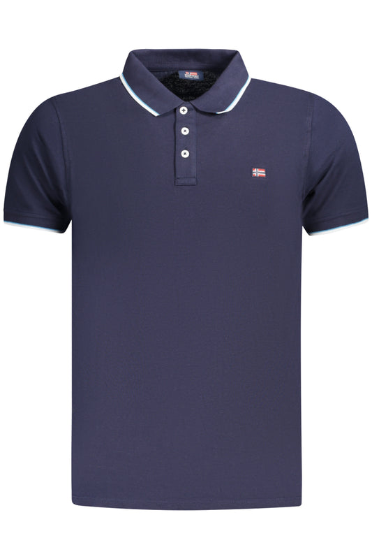 NORWAY 1963 POLO MANICHE CORTE UOMO BLU TAGLIA = XL
