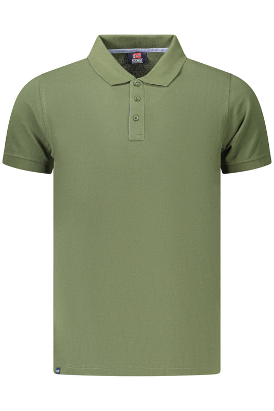 NORWAY 1963 POLO MANICHE CORTE UOMO VERDE TAGLIA = L