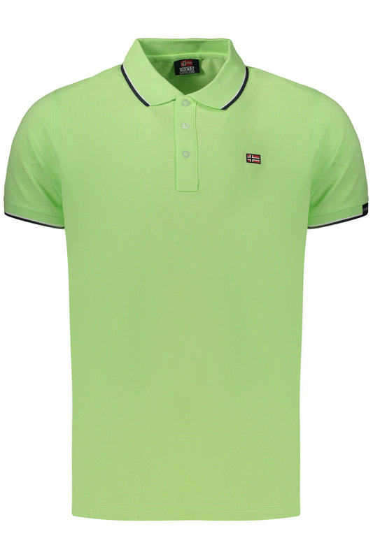 NORWAY 1963 POLO MANICHE CORTE UOMO VERDE TAGLIA = S