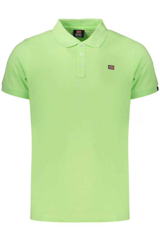 NORWAY 1963 POLO MANICHE CORTE UOMO VERDE TAGLIA = L