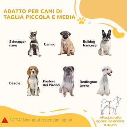 Cancellino per Cani da Interno Estensibile in Legno di Pino e Acciaio, 104-180x36x69 cm, Color Legno