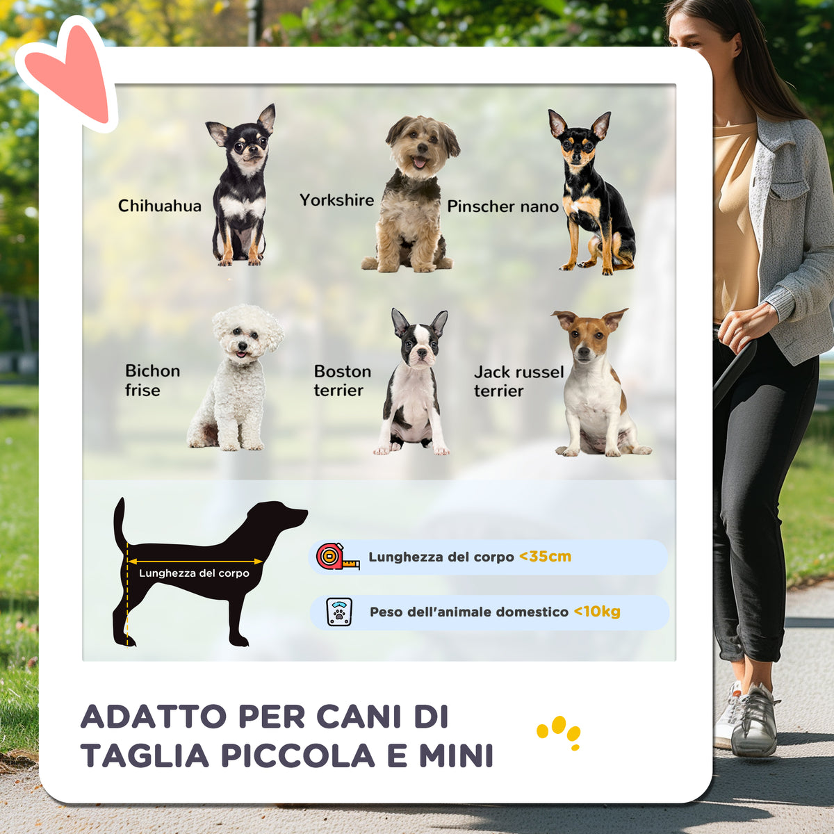 Passeggino per Cani Pieghevole con Cestino e Portabicchiere, Peso Max. 10 kg, 75x45x97cm, Blu Scuro