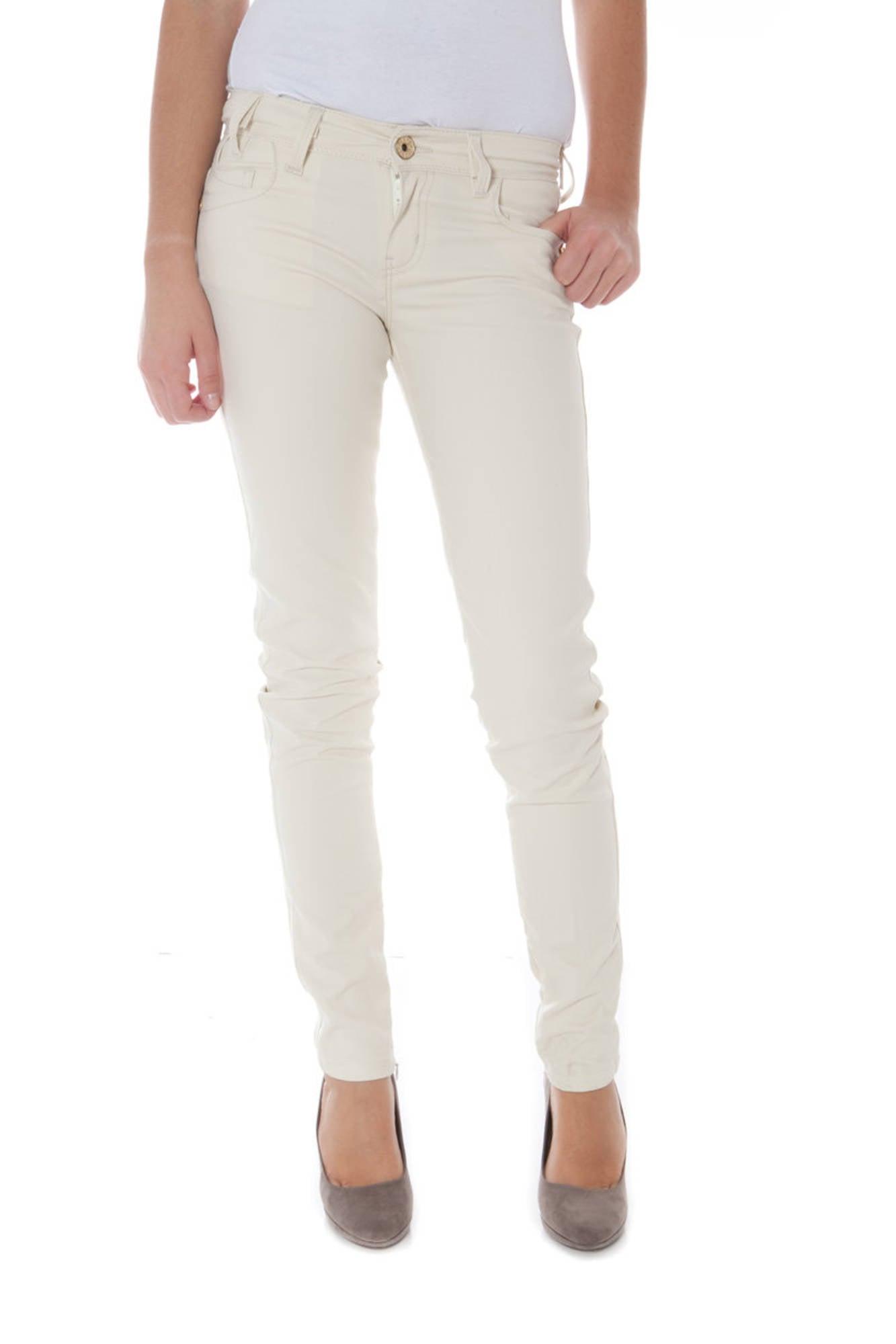 PHARD PANTALONE DONNA BEIGE TAGLIA = 27