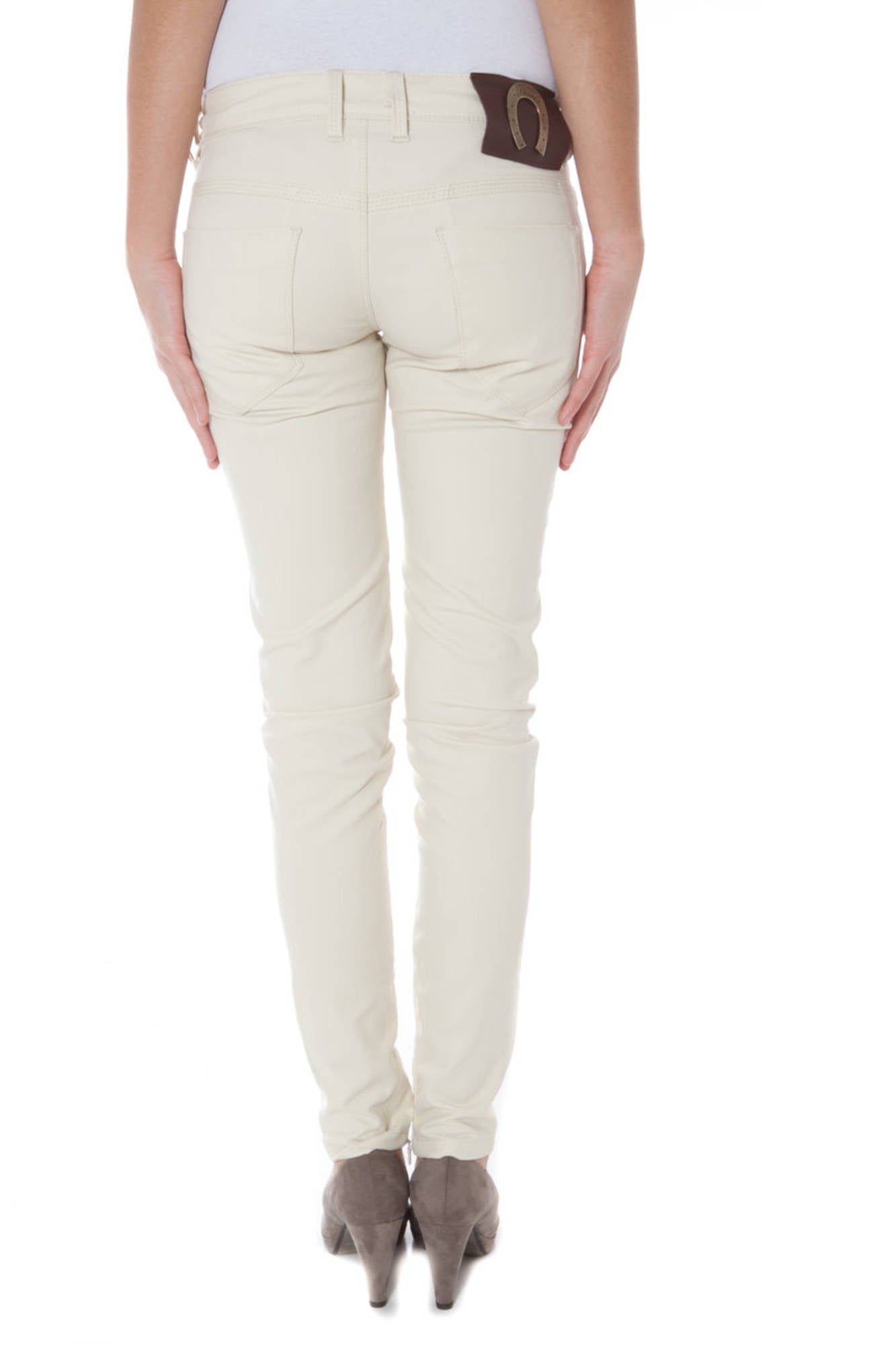 PHARD PANTALONE DONNA BEIGE TAGLIA = 27