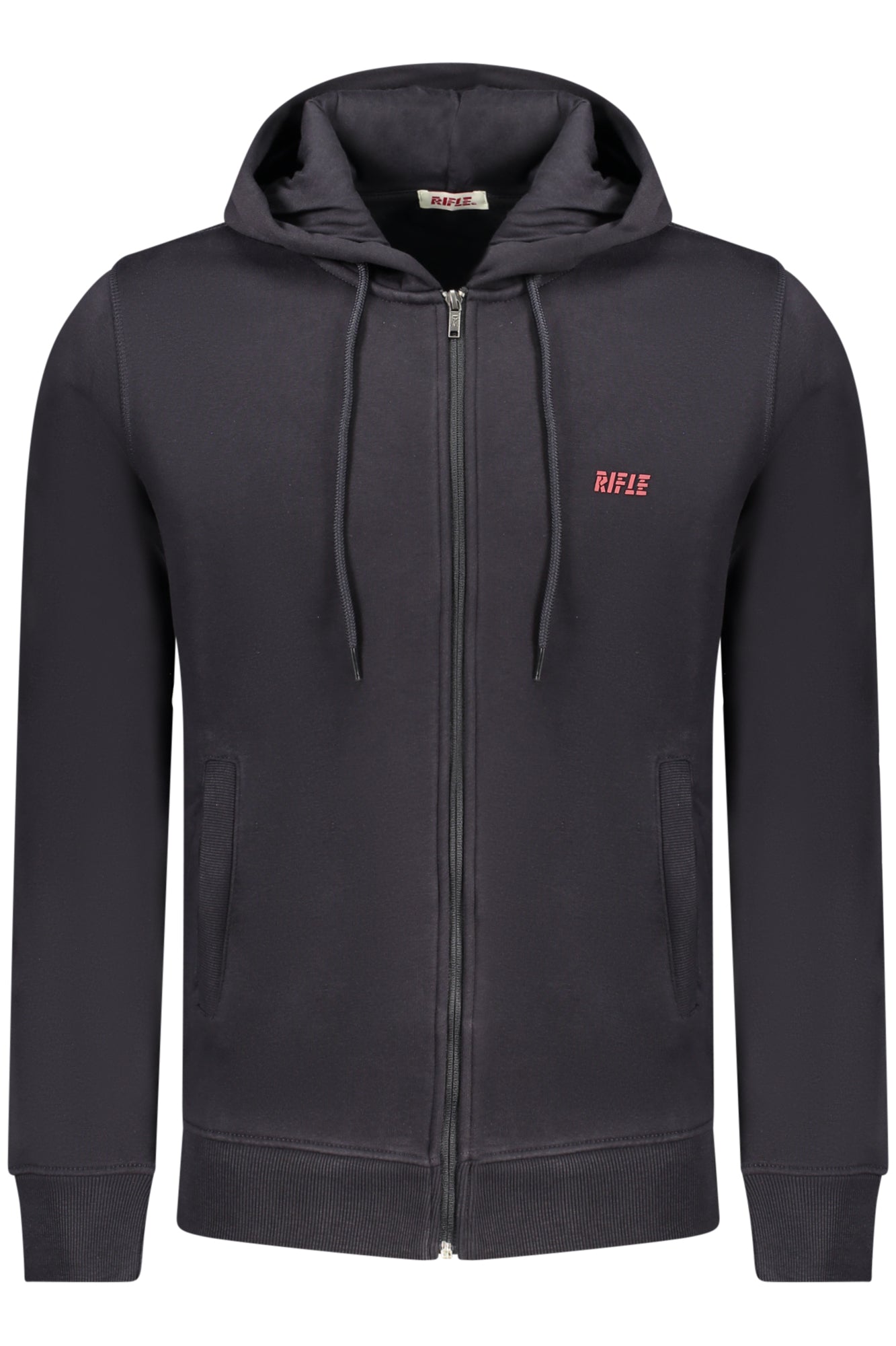 RIFLE FELPA CON ZIP UOMO BLU TAGLIA = M