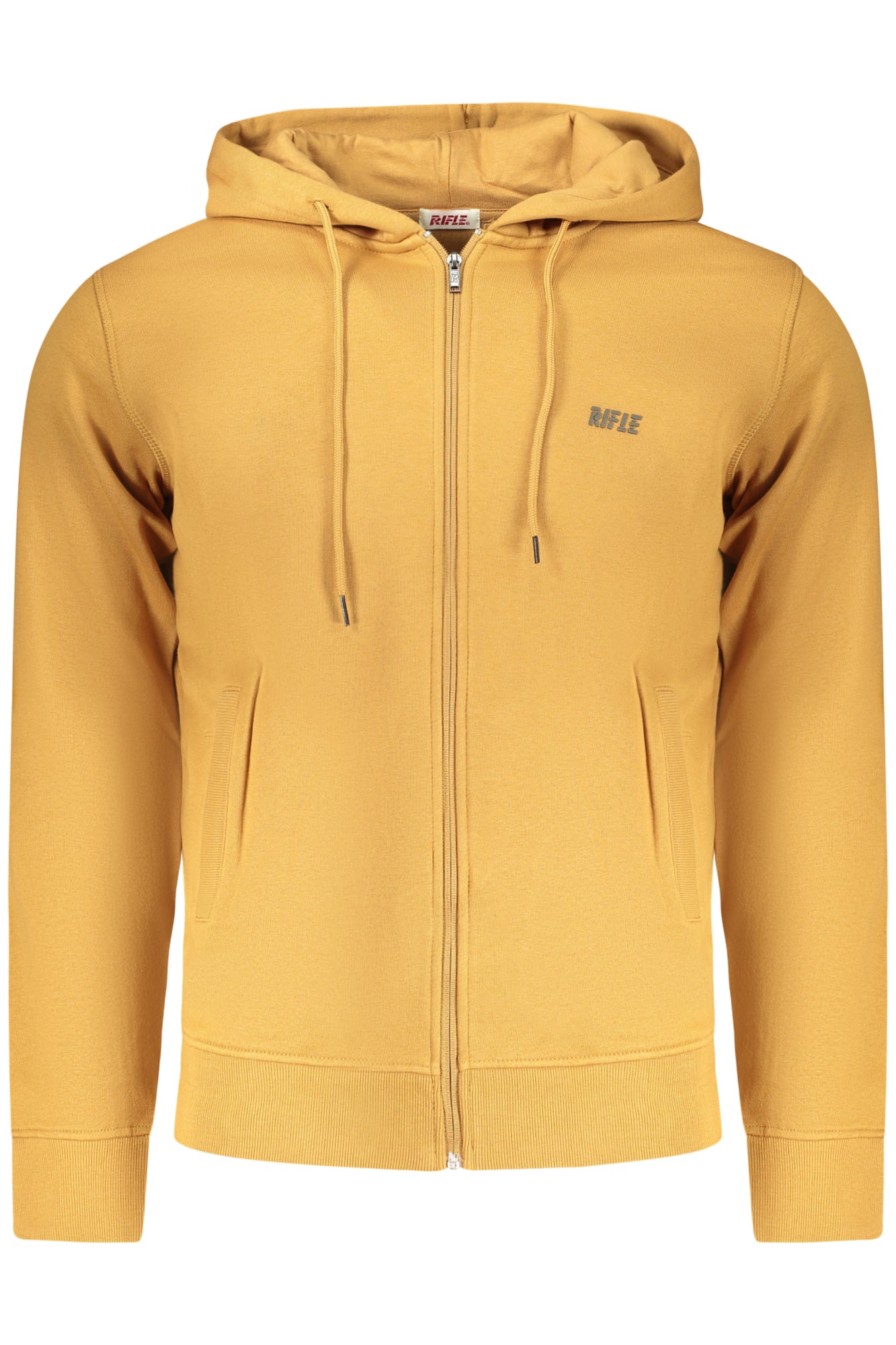 RIFLE FELPA CON ZIP UOMO MARRONE TAGLIA = XL